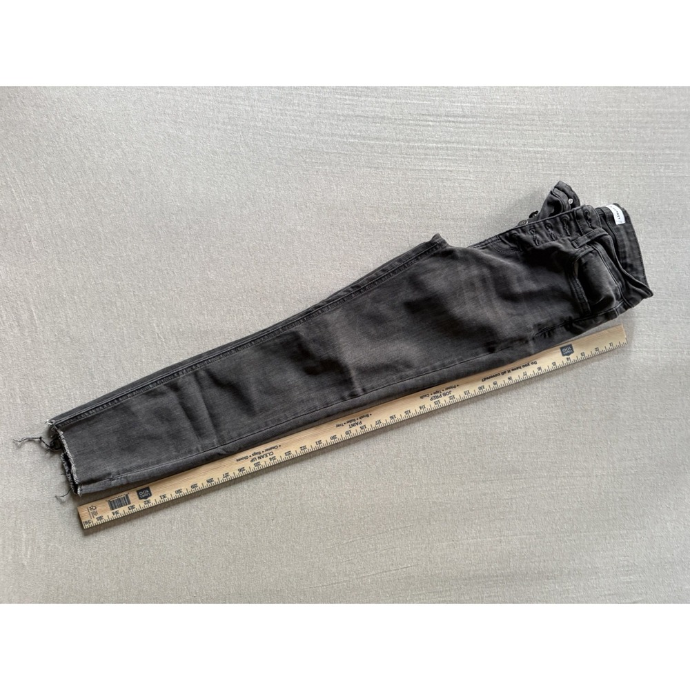 FLYING‎ MONKEY black distressed jeans size 27 skinny straight leg button up fly